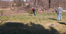 Walking Landscape Where Aluminum Fence and Gate Will be Installed